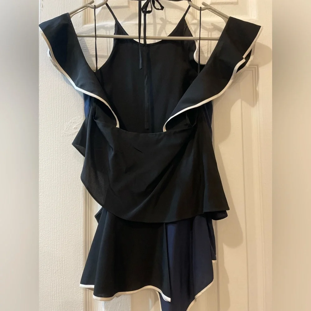 Jonathan Simkhai Black and Navy Tank